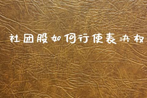 社团股如何行使表决权_https://www.qmgjg.com_港股恒生指数_第1张