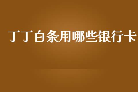 丁丁白条用哪些银行卡_https://www.qmgjg.com_香港恒生指数_第1张