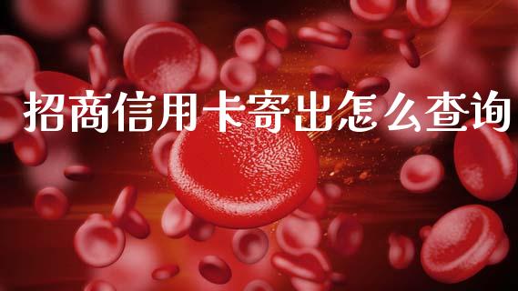 招商信用卡寄出怎么查询_https://www.qmgjg.com_恒生指数期货_第1张