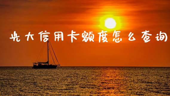 光大信用卡额度怎么查询_https://www.qmgjg.com_恒生指数是什么_第1张