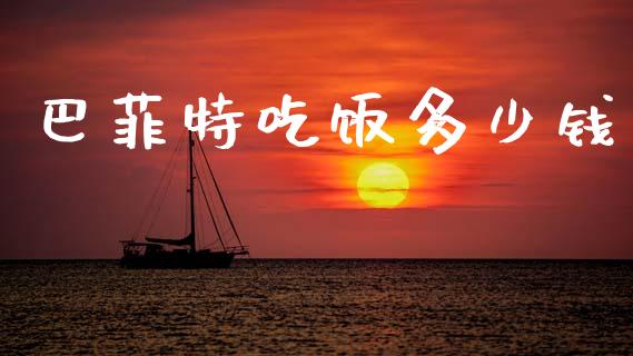 巴菲特吃饭多少钱_https://www.qmgjg.com_恒生指数是什么_第1张