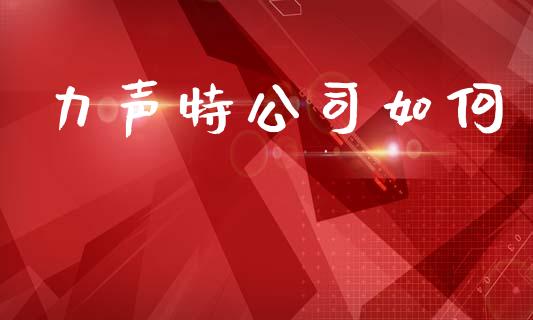 力声特公司如何_https://www.qmgjg.com_港股恒生指数_第1张