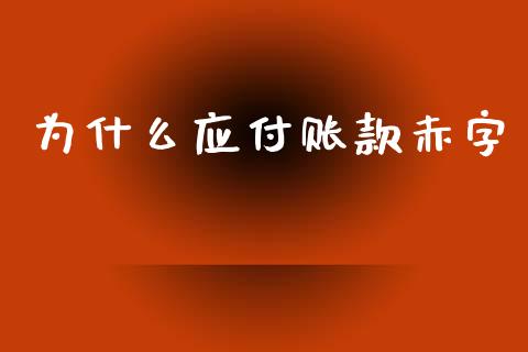 为什么应付账款赤字_https://www.qmgjg.com_港股恒生指数_第1张