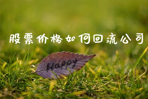 股票价格如何回流公司_https://www.qmgjg.com_香港恒生指数_第1张