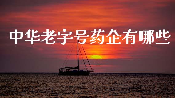 中华老字号药企有哪些_https://www.qmgjg.com_恒生指数是什么_第1张
