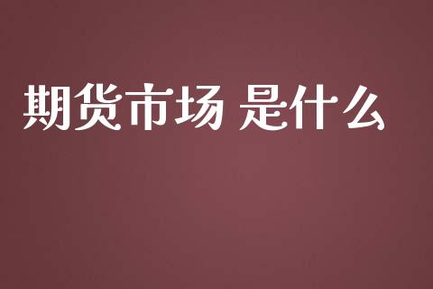 期货市场 是什么_https://www.qmgjg.com_香港恒生指数_第1张