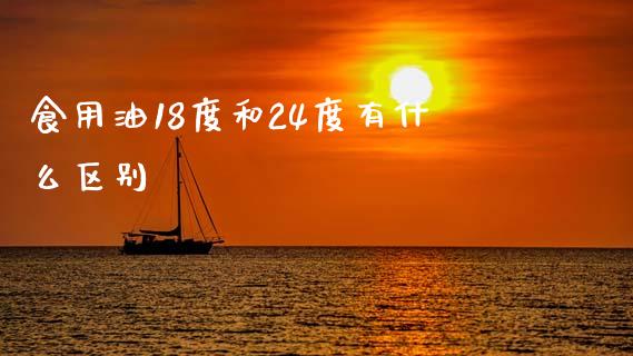 食用油18度和24度有什么区别_https://www.qmgjg.com_恒生指数期货_第1张