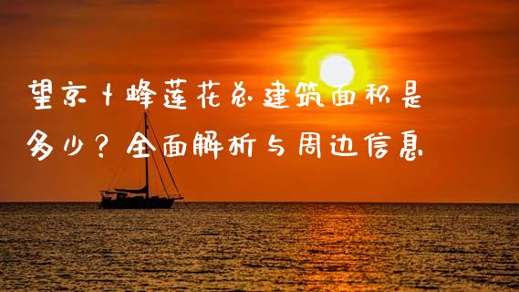 望京卜蜂莲花总建筑面积是多少？全面解析与周边信息_https://www.qmgjg.com_恒生指数期货_第1张