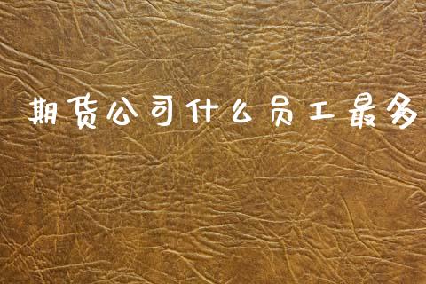 期货公司什么员工最多_https://www.qmgjg.com_香港恒生指数_第1张