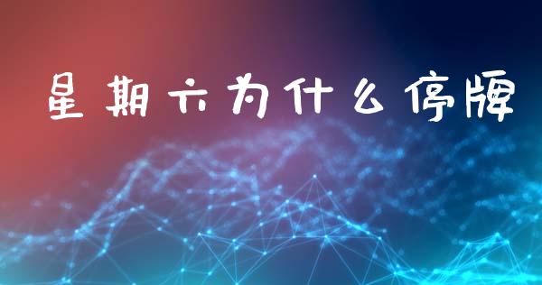 星期六为什么停牌_https://www.qmgjg.com_恒生指数期货_第1张