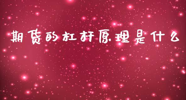 期货的杠杆原理是什么_https://www.qmgjg.com_港股恒生指数_第1张