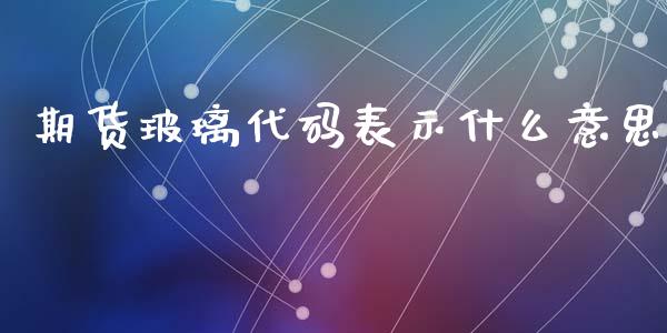 期货玻璃代码表示什么意思_https://www.qmgjg.com_港股恒生指数_第1张