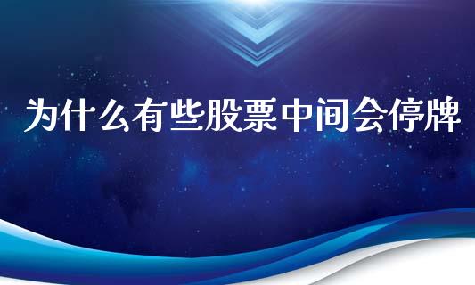 为什么有些股票中间会停牌_https://www.qmgjg.com_港股恒生指数_第1张