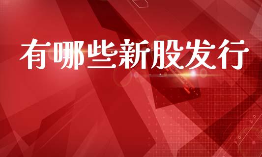有哪些新股发行_https://www.qmgjg.com_香港恒生指数_第1张